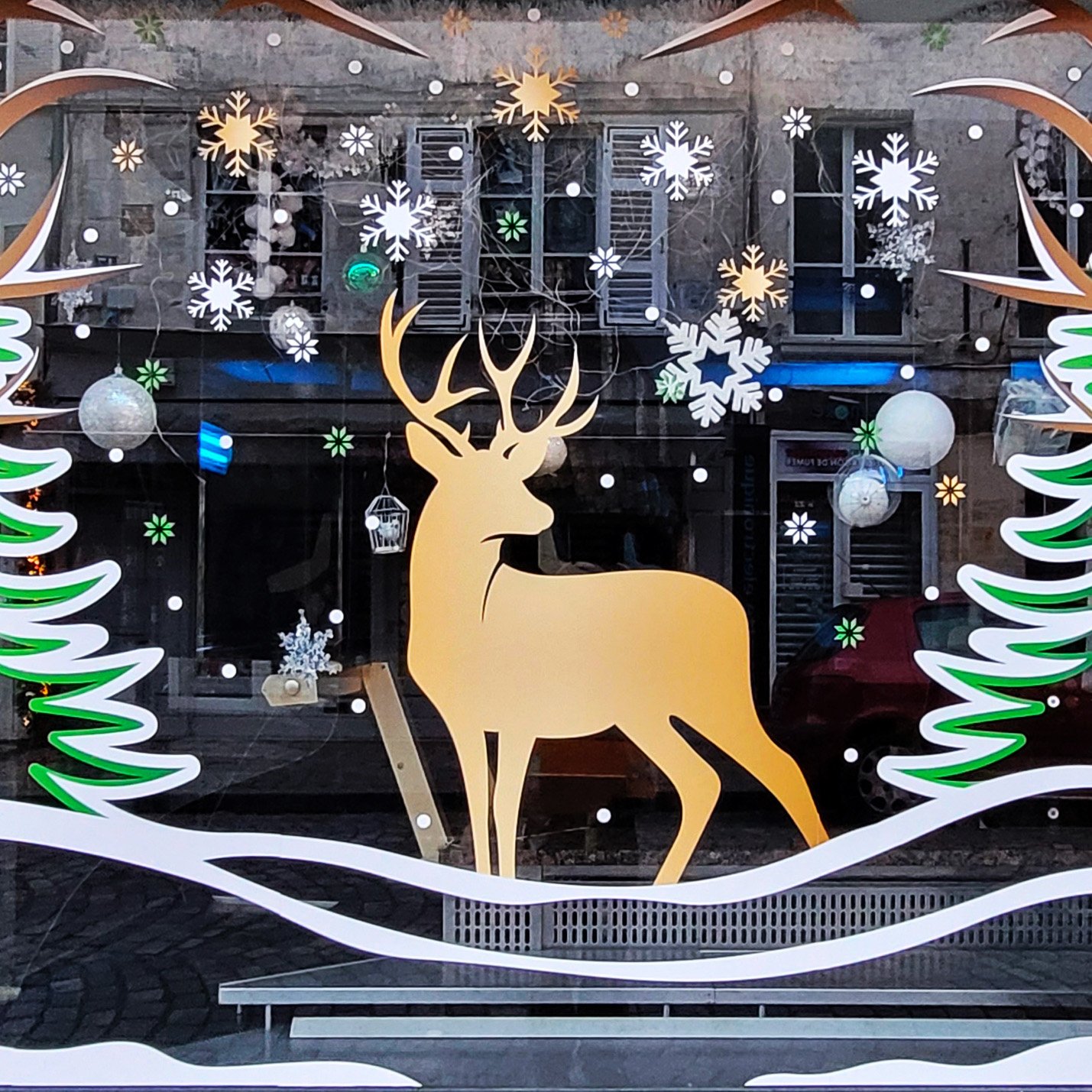 Décoration de Noël professionnelle - La Boucherie Normande Senlis